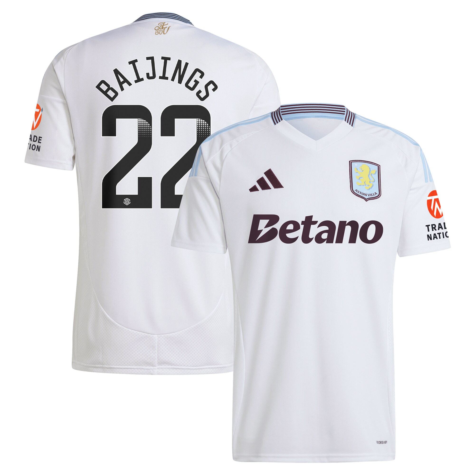 aston villa wsl away shirt 2024-25 with baijings 22 printing Collection | Aston Villa Shop Official Jerseys