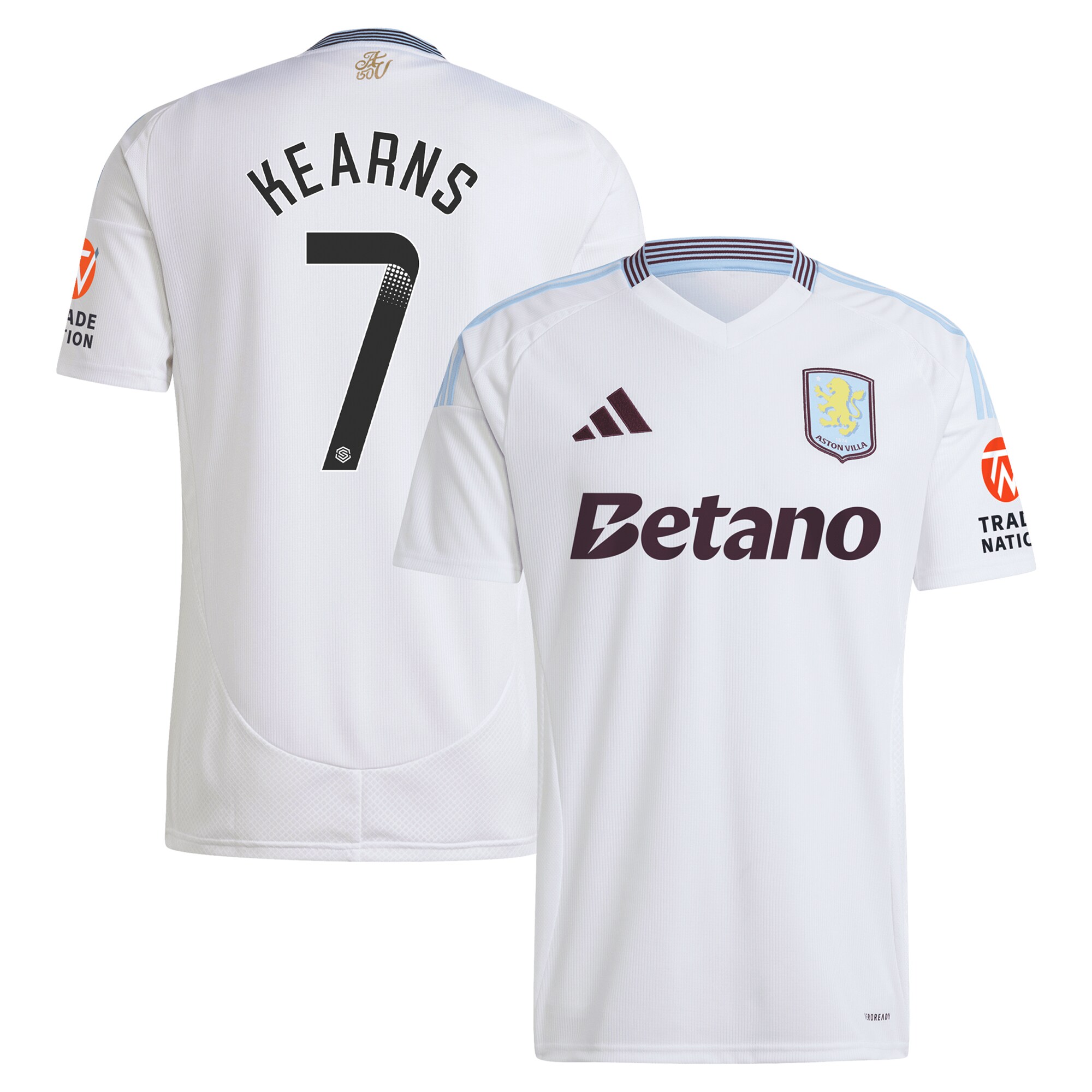 aston villa wsl away shirt 2024-25 with kearns 7 printing Collection | Aston Villa Shop Official Jerseys