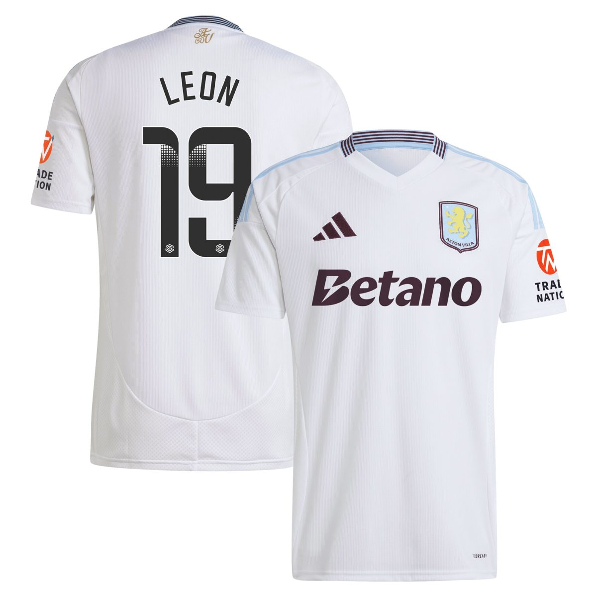 aston villa wsl away shirt 2024-25 with leon 19 printing Collection | Aston Villa Shop Official Jerseys