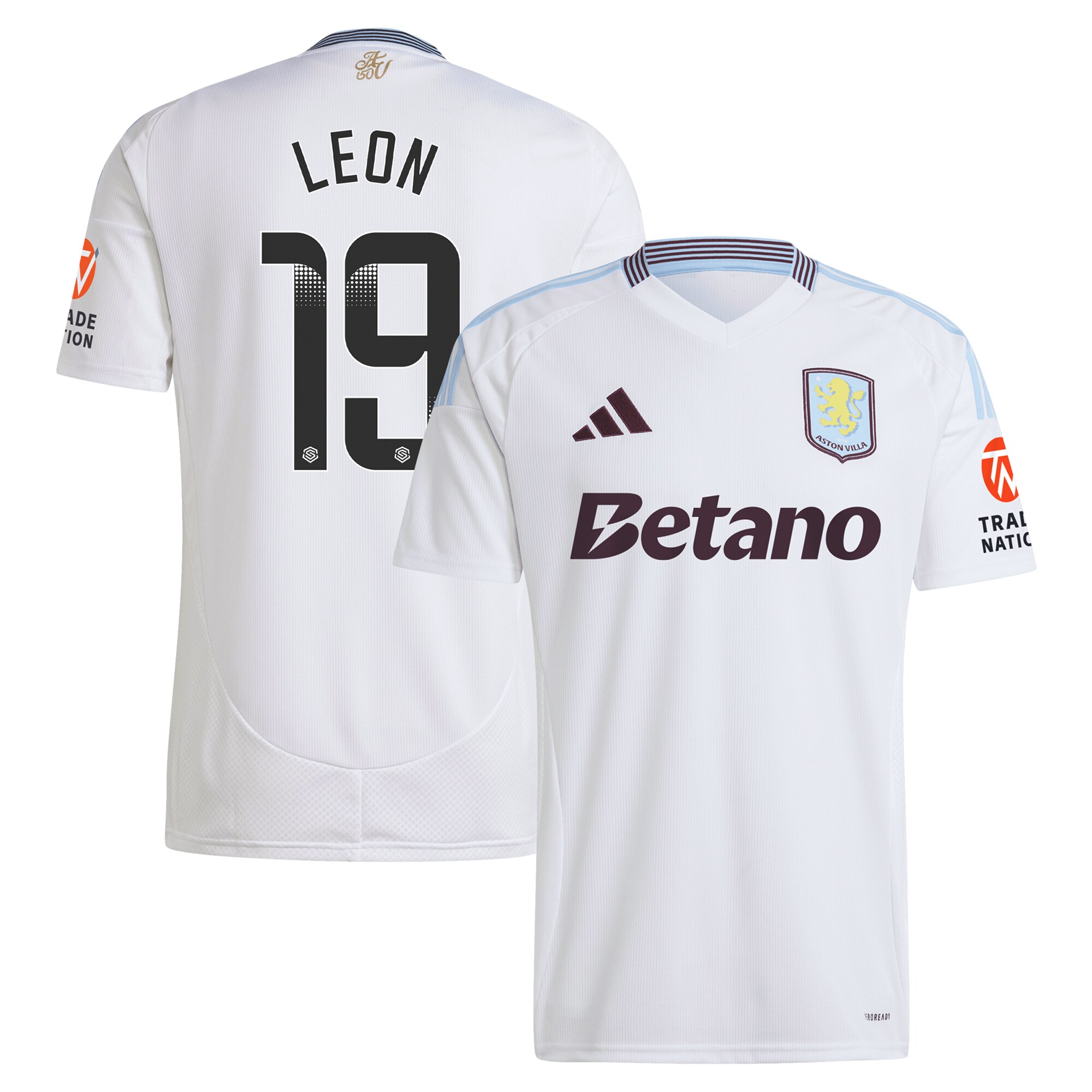 aston villa wsl away shirt 2024-25 with leon 19 printing Collection | Aston Villa Shop Official Jerseys