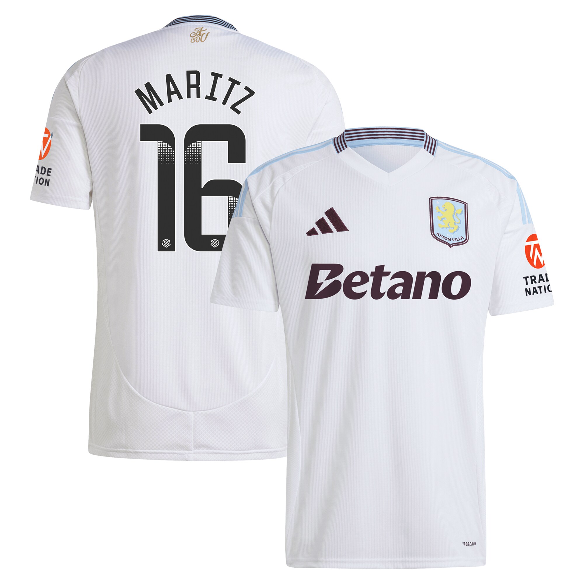 aston villa wsl away shirt 2024-25 with maritz 16 printing Collection | Aston Villa Shop Official Jerseys