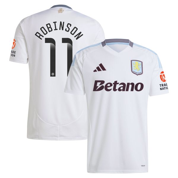 aston villa wsl away shirt 2024-25 with robinson 11 printing Collection | Aston Villa Shop Official Jerseys
