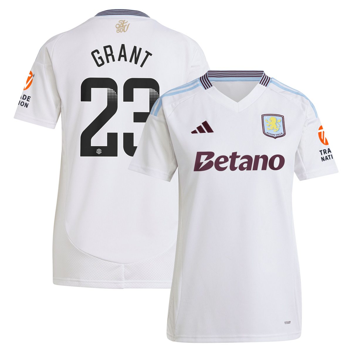 aston villa wsl away shirt 2024-25 – womens with grant 23 printing Collection | Aston Villa Shop Official Jerseys