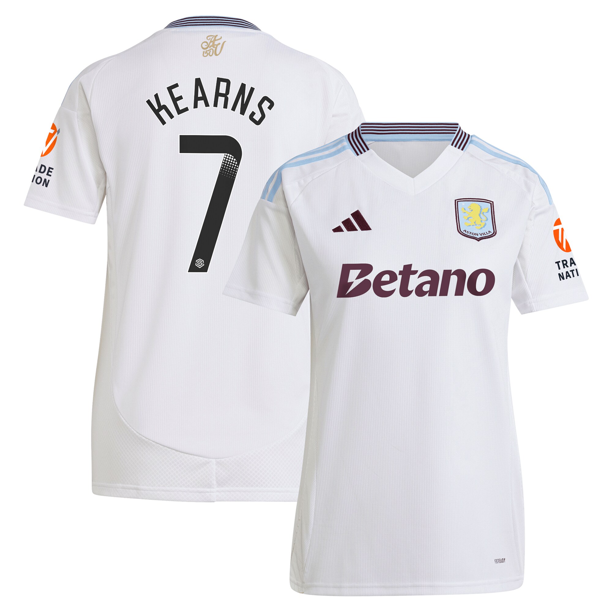 aston villa wsl away shirt 2024-25 – womens with kearns 7 printing Collection | Aston Villa Shop Official Jerseys