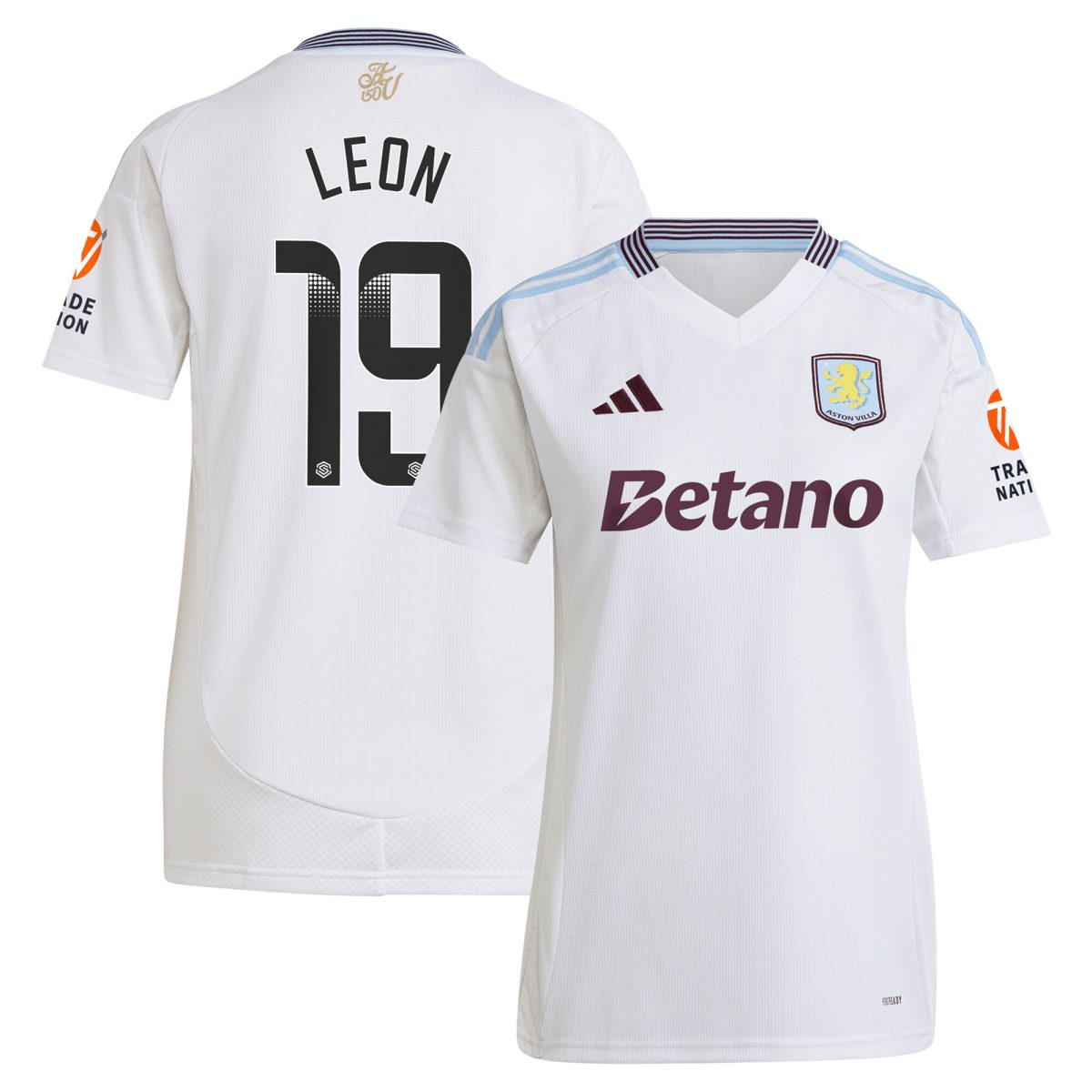 aston villa wsl away shirt 2024-25 – womens with leon 19 printing Collection | Aston Villa Shop Official Jerseys