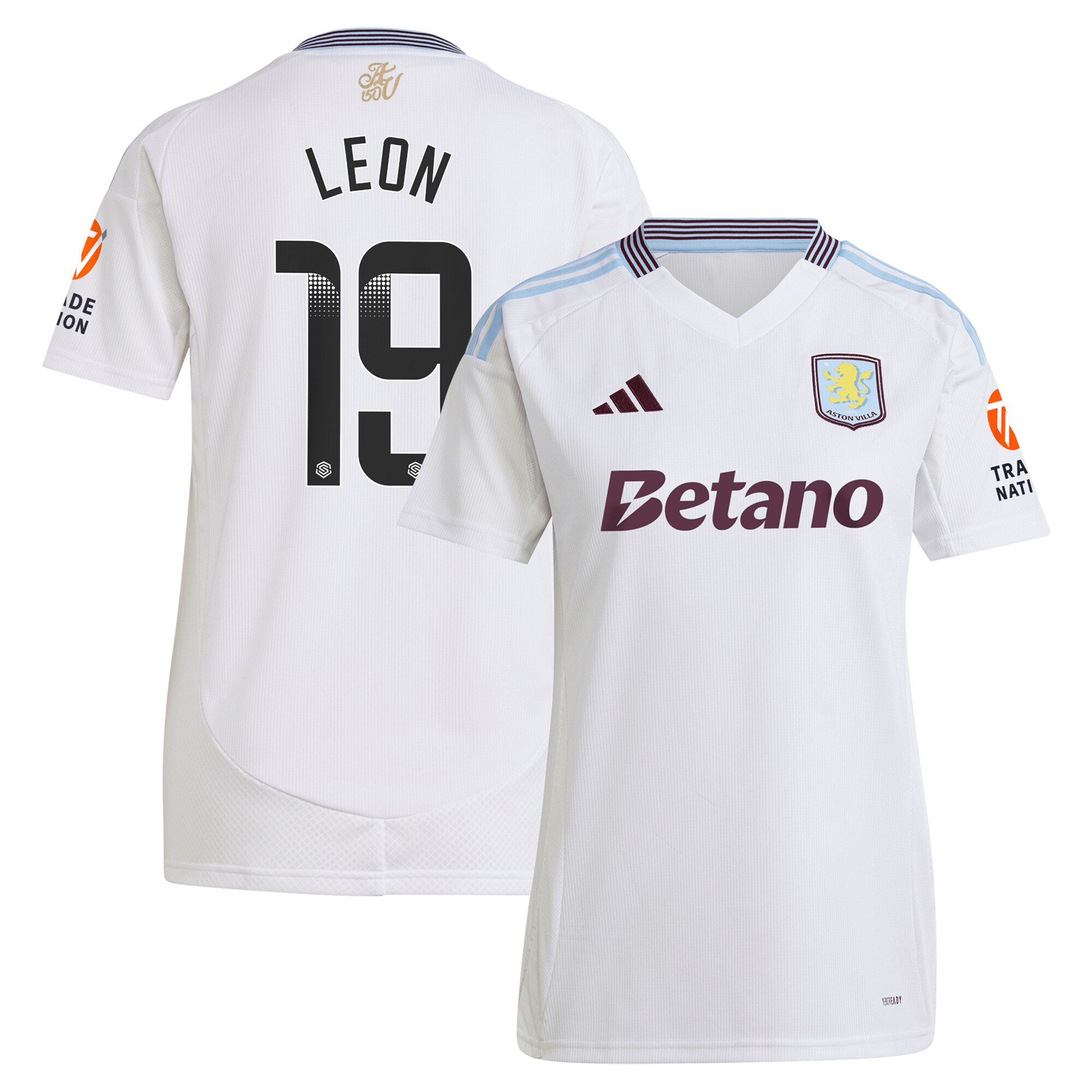 aston villa wsl away shirt 2024-25 – womens with leon 19 printing Collection | Aston Villa Shop Official Jerseys