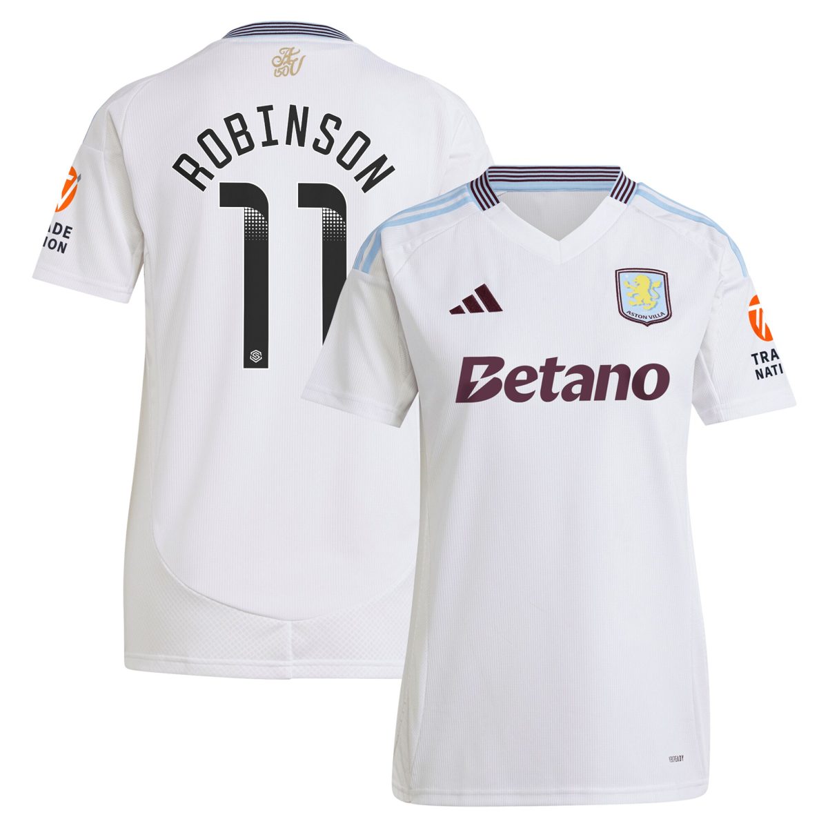aston villa wsl away shirt 2024-25 – womens with robinson 11 printing Collection | Aston Villa Shop Official Jerseys