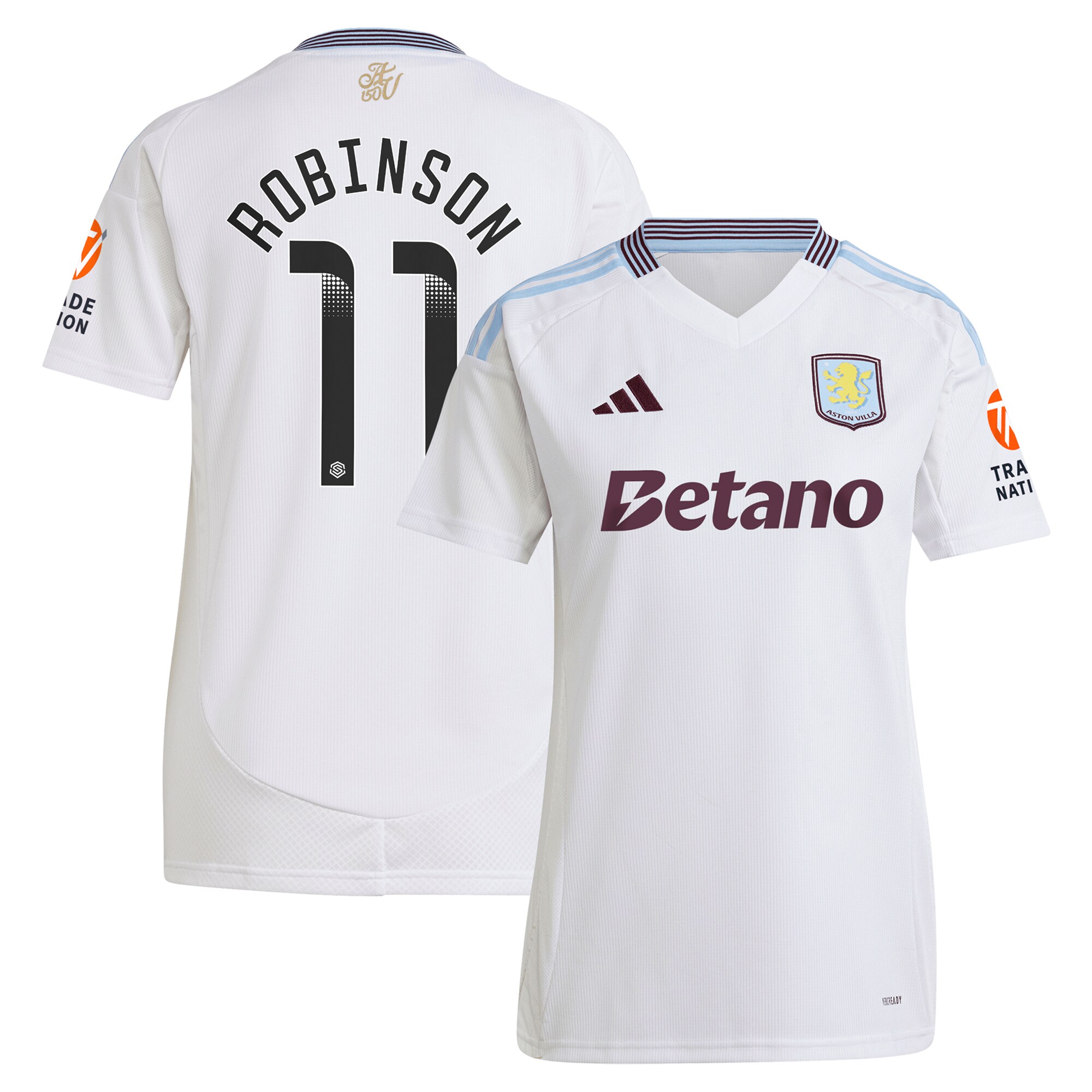 aston villa wsl away shirt 2024-25 – womens with robinson 11 printing Collection | Aston Villa Shop Official Jerseys