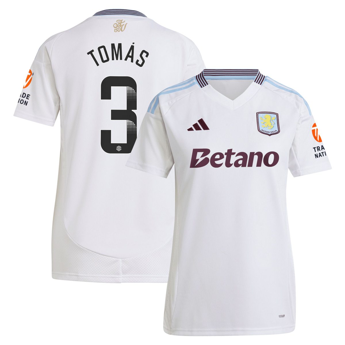aston villa wsl away shirt 2024-25 – womens with tomás 3 printing Collection | Aston Villa Shop Official Jerseys